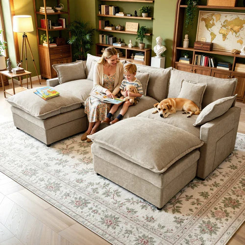 Aurelia Velvet Sectional.