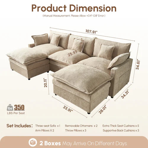 Aurelia Velvet Sectional
